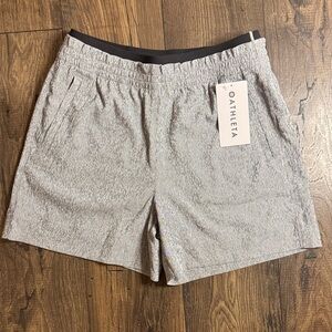 Athleta Heathered Black Echo Athletic Shorts